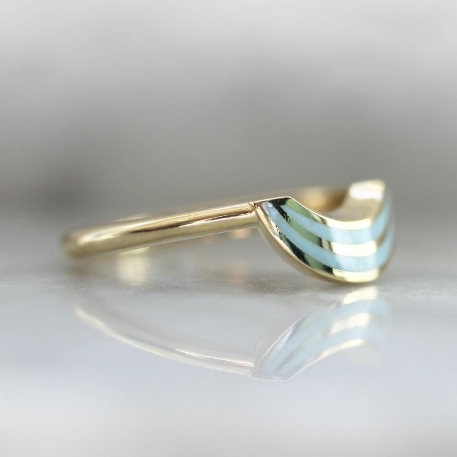 Sixth Sense Dark Teal Marquise Cut Sapphire Ring Set