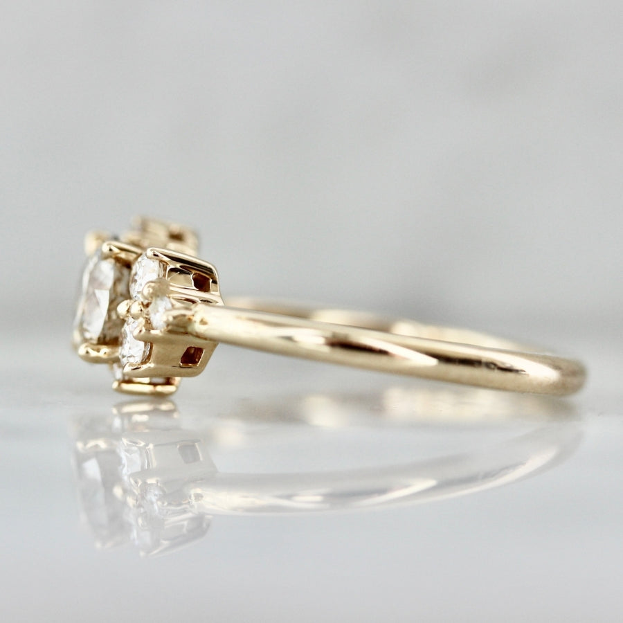 Skinny Dip Champagne Round Brilliant Cut Diamond Ring