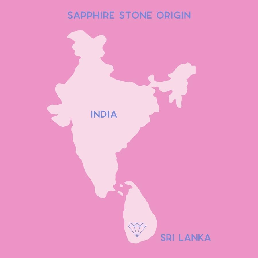 Pandora Geo Half Moon Cut Sapphire Ring