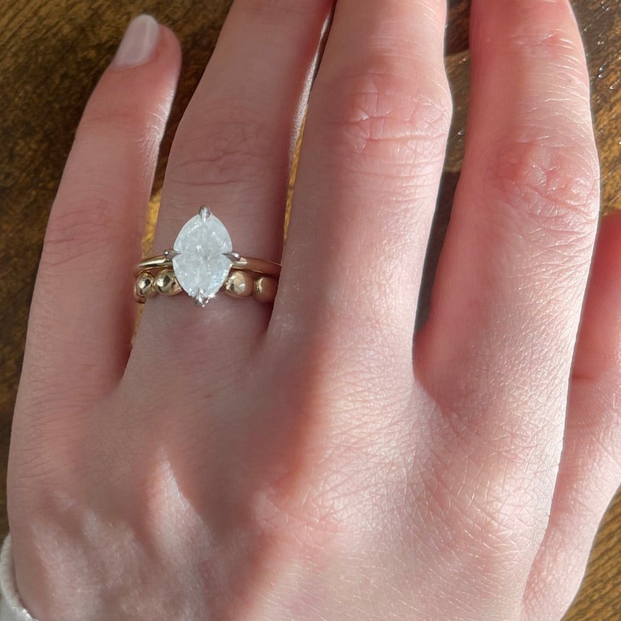 Andromeda Icy Oval Cut Diamond Ring