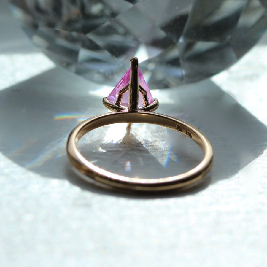 Sugar Surge Pink Kite Cut Sapphire Ring