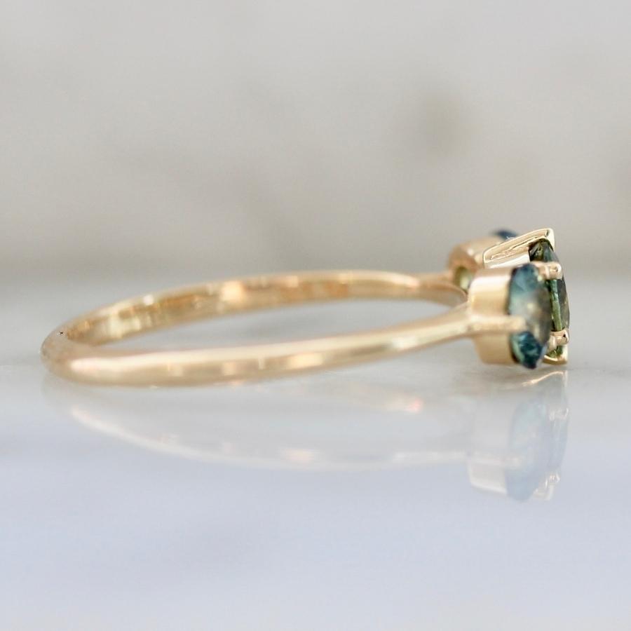 
            Sweet Tooth Sea Foam Green Round Brilliant Cut Sapphire Ring