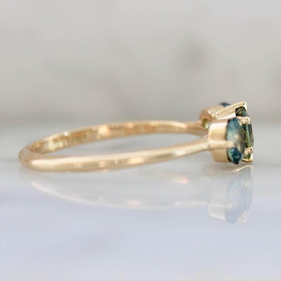 Sweet Tooth Sea Foam Green Round Brilliant Cut Sapphire Ring