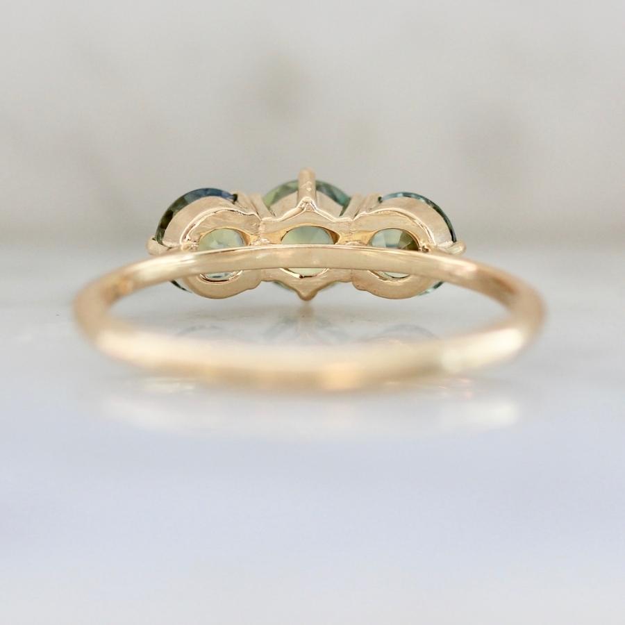 Sweet Tooth Sea Foam Green Round Brilliant Cut Sapphire Ring