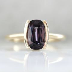 Third Act Purple Cushion Cut Spinel Ring - Gem Breakfast