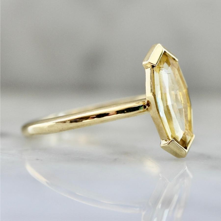 Trixie Geo Marquise Cut Sapphire Ring