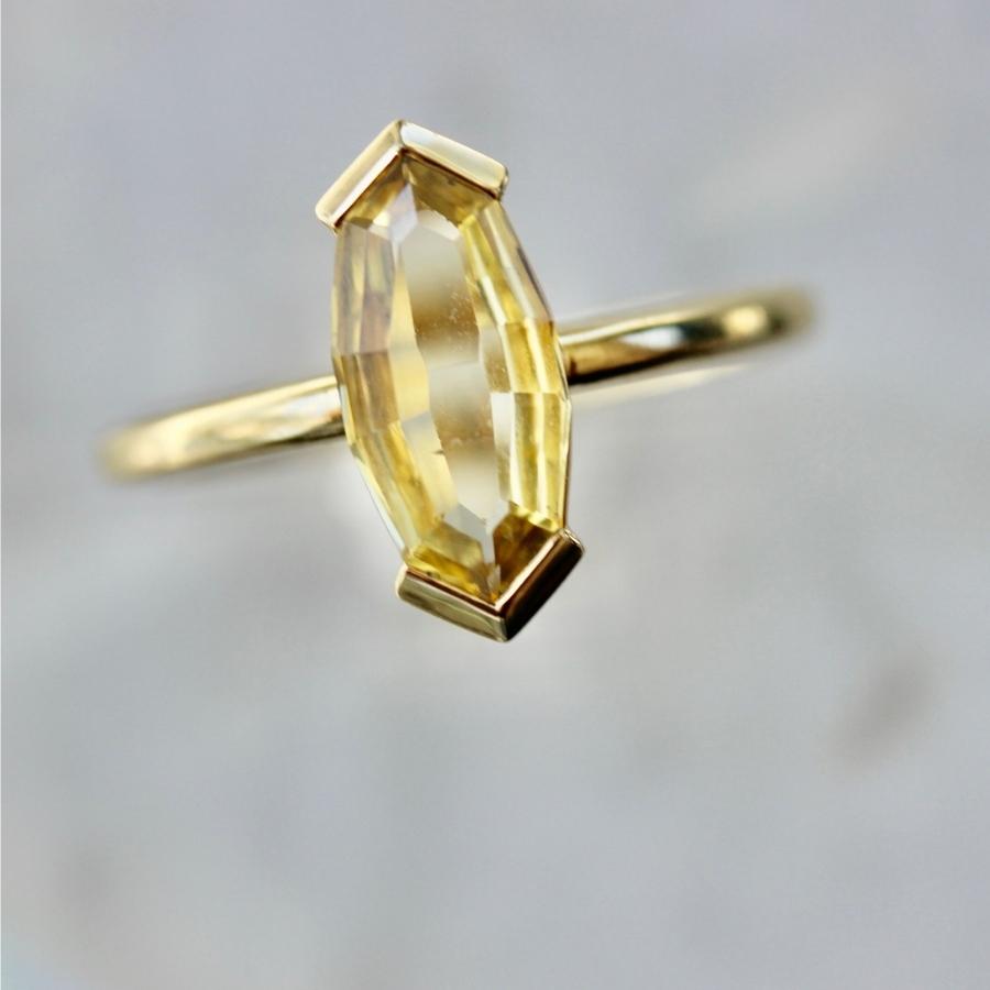 Trixie Geo Marquise Cut Sapphire Ring