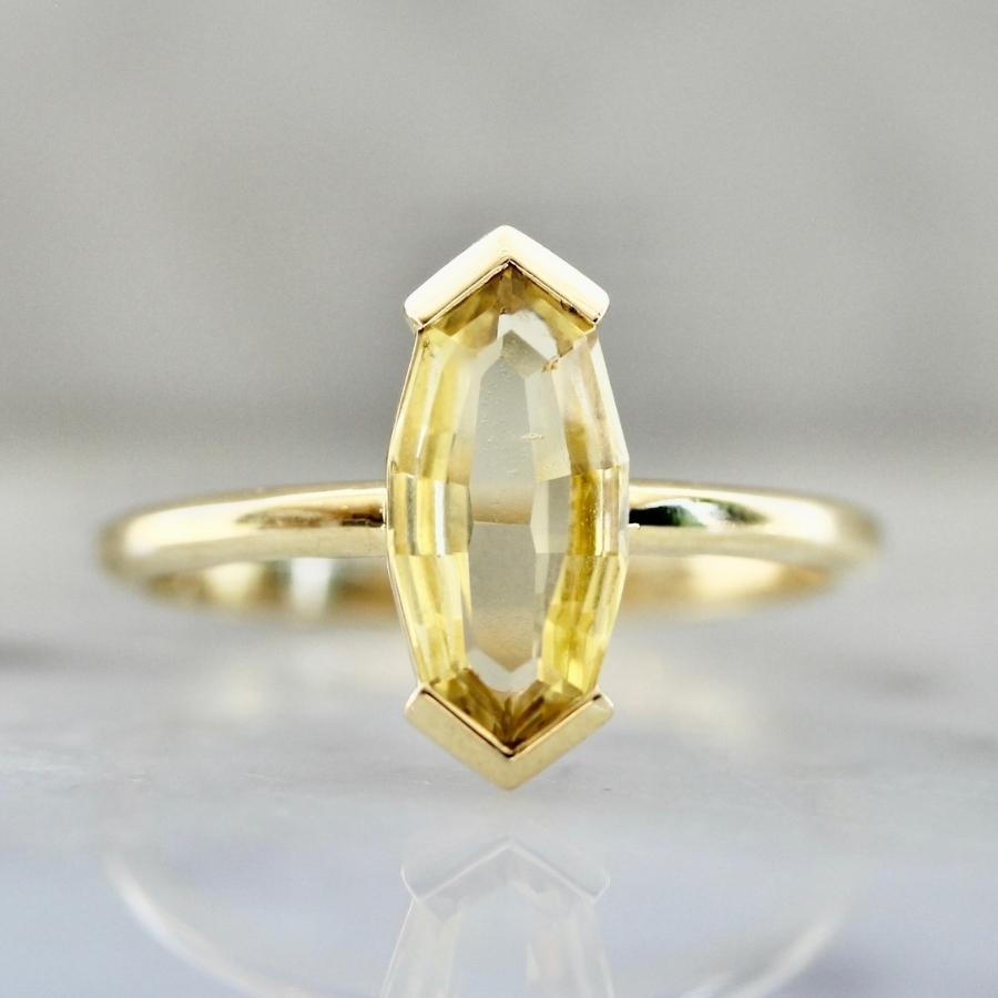 Trixie Geo Marquise Cut Sapphire Ring