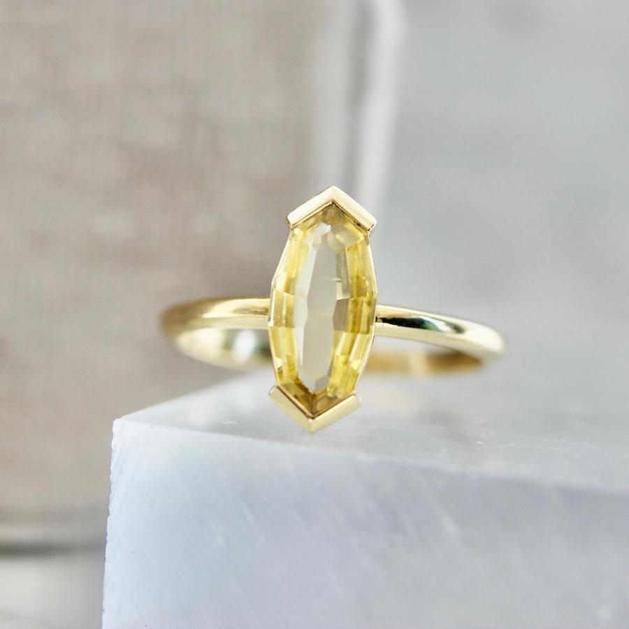 
            Trixie Geo Marquise Cut Sapphire Ring