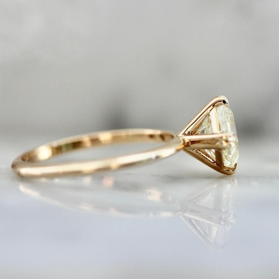 True North Champagne Asscher Cut Diamond Ring