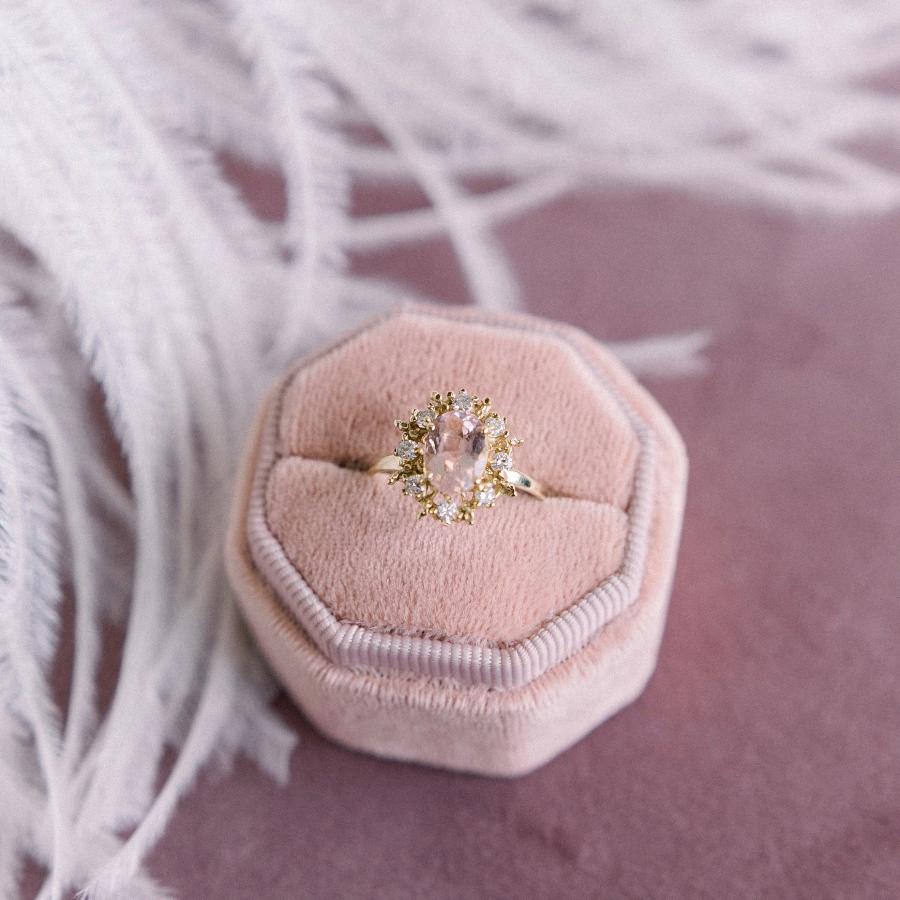 Happy Heart Diamond & Morganite Ring