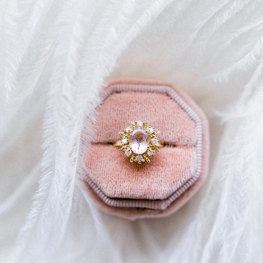 Happy Heart Diamond & Morganite Ring