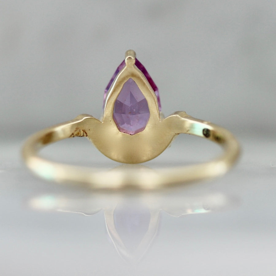 
            Valley Girl Pink Geo Pear Cut Sapphire Ring