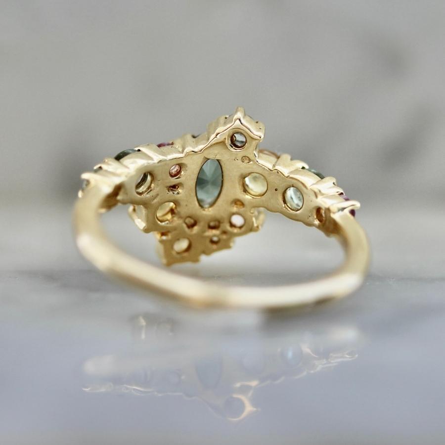 
            Vineyard Sapphire Cluster Ring