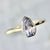 Violet Shield Cut Sapphire Ring