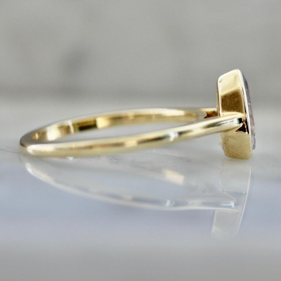 Violet Shield Cut Sapphire Ring