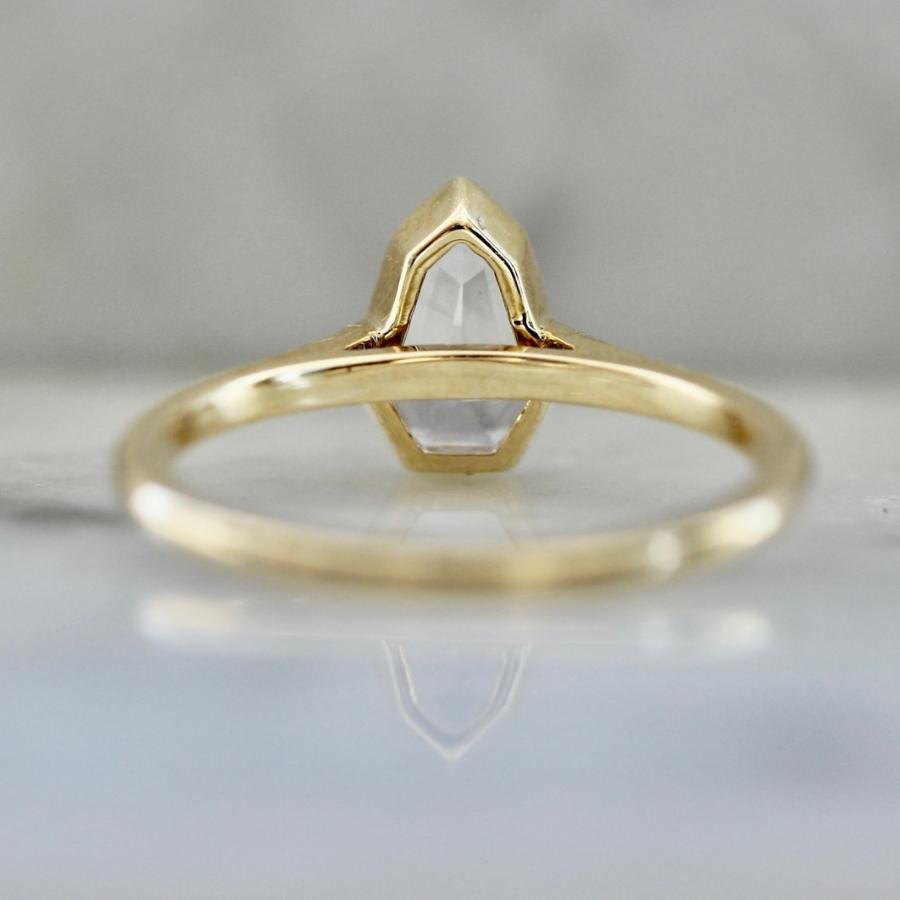 Violet Shield Cut Sapphire Ring