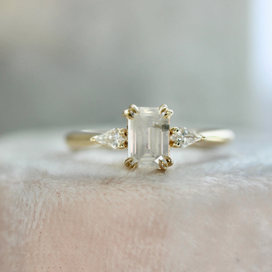 Whipped Dream Icy Emerald Cut Diamond Ring