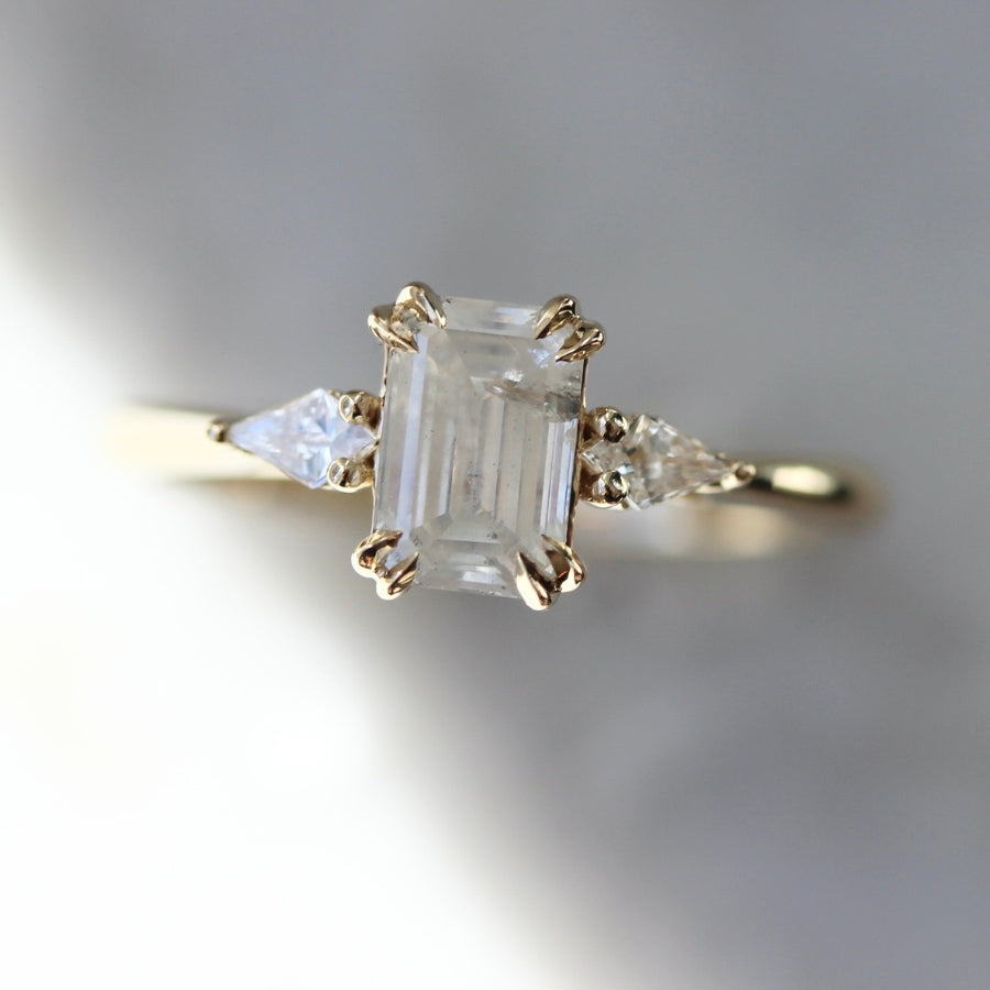 Whipped Dream Icy Emerald Cut Diamond Ring