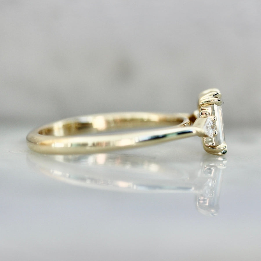 Whipped Dream Icy Emerald Cut Diamond Ring