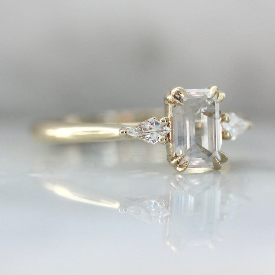 Whipped Dream Icy Emerald Cut Diamond Ring