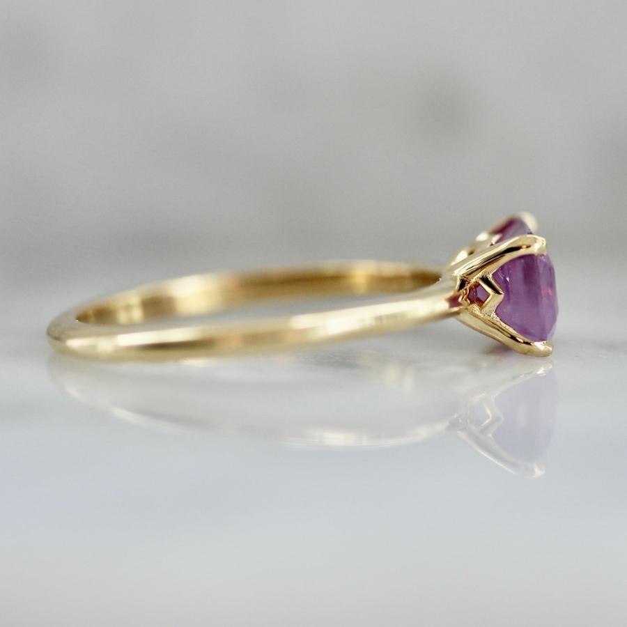 Zsa Zsa Pink Emerald Cut Sapphire Ring