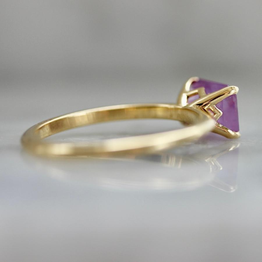 Zsa Zsa Pink Emerald Cut Sapphire Ring