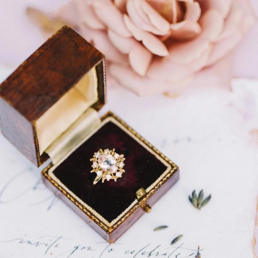 Happy Heart Diamond & Morganite Ring