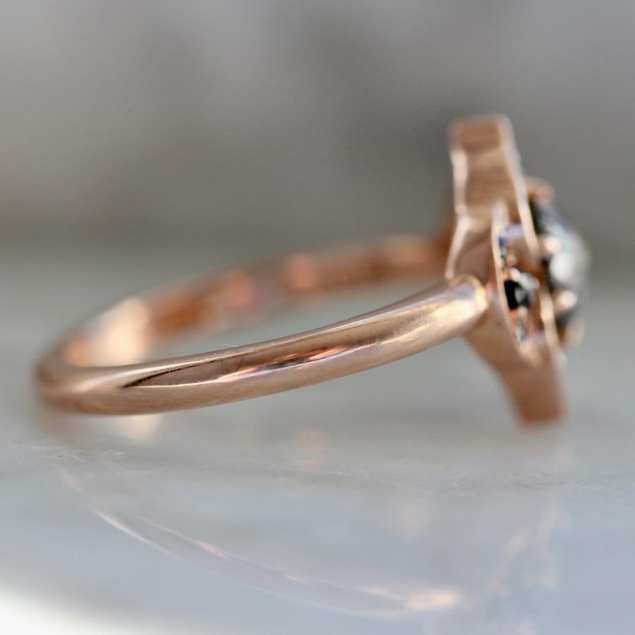 Aimee Kennedy Ring Current Ring Size 6.75 Dahlia Diamond Rose Gold Diamond Ring