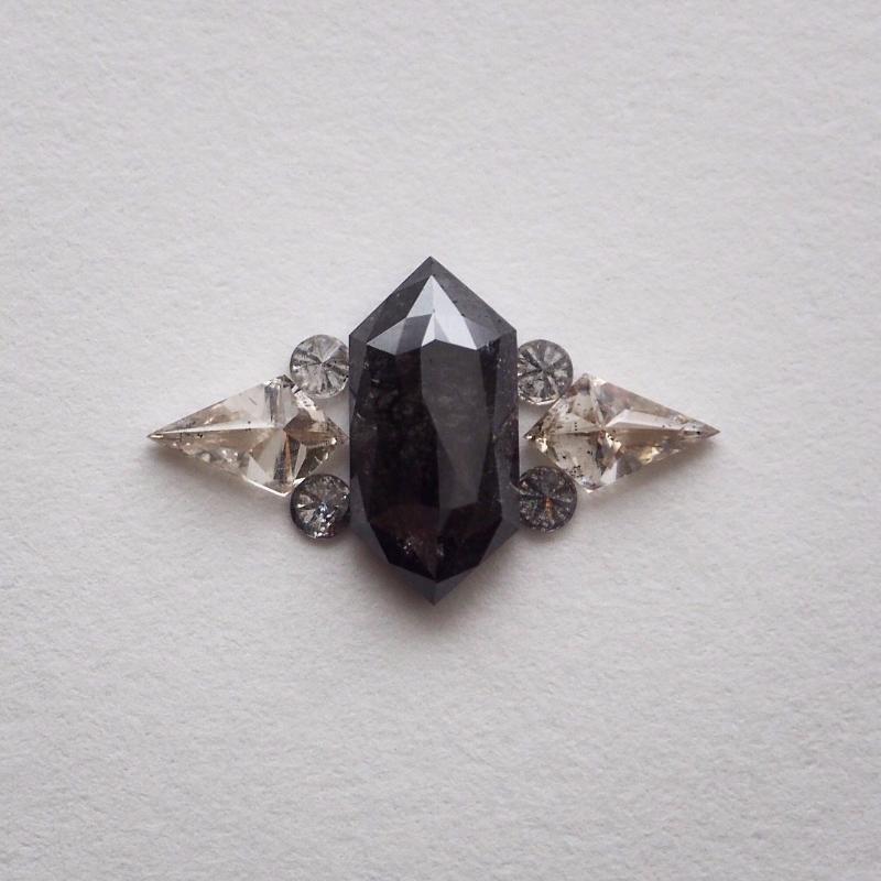 Ali Munn Ring Reserve Ali Munn Black Hexagon Diamond Ring