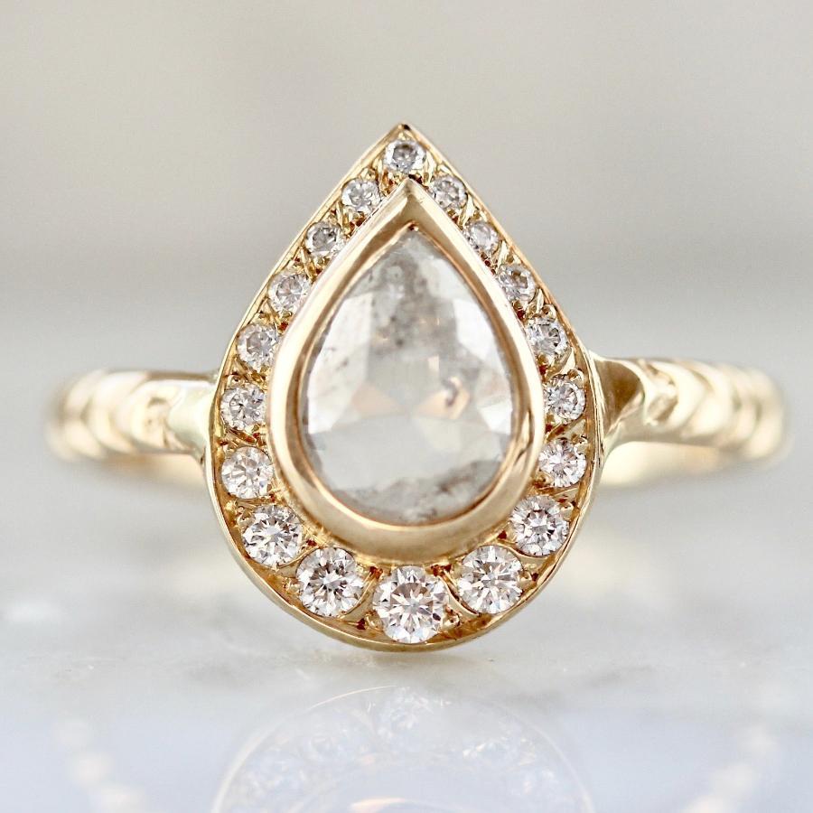 Army Of Rokosz Ring Gemma Pear Cut Diamond Ring