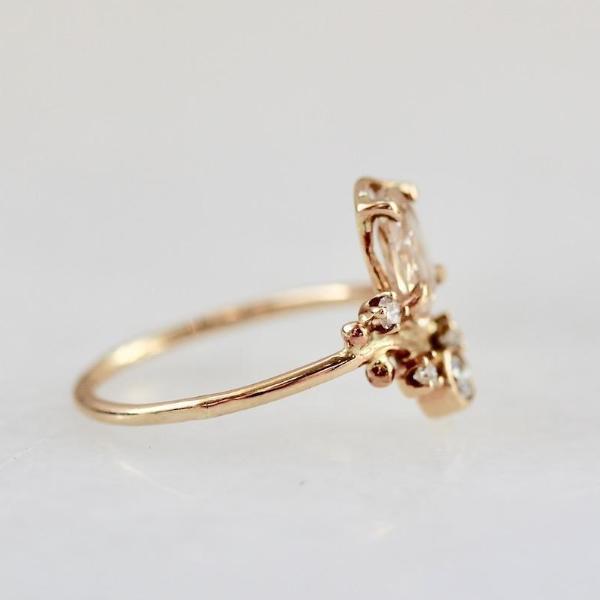 Bread and Circus Ring Bread and Circus Champagne Oval Rose Cut Diamond Ring