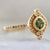 Emily Gill Ring Current Ring Size 7 Maggie Cushion Cut Green Sapphire &  Diamond Ring
