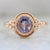 Emily Gill Ring Harmony Parti-Purple Sapphire Rose Gold Ring