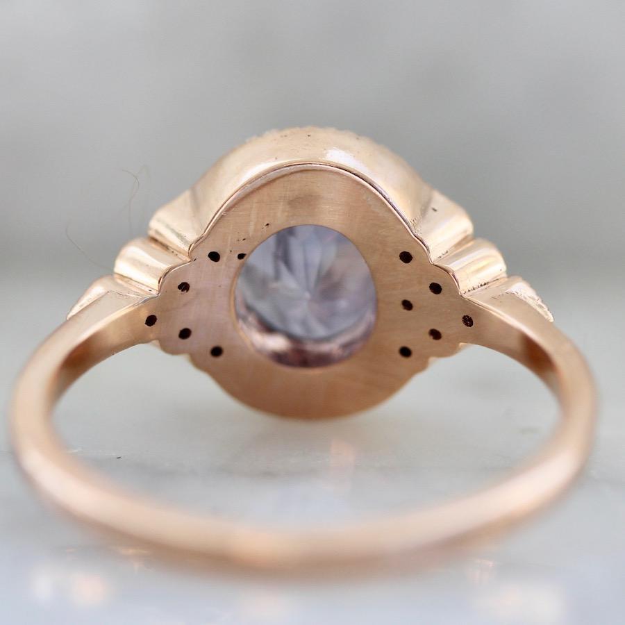 Emily Gill Ring Harmony Parti-Purple Sapphire Rose Gold Ring