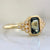 Emily Gill Ring Yves Green Sapphire & Diamond Ring in Yellow Gold