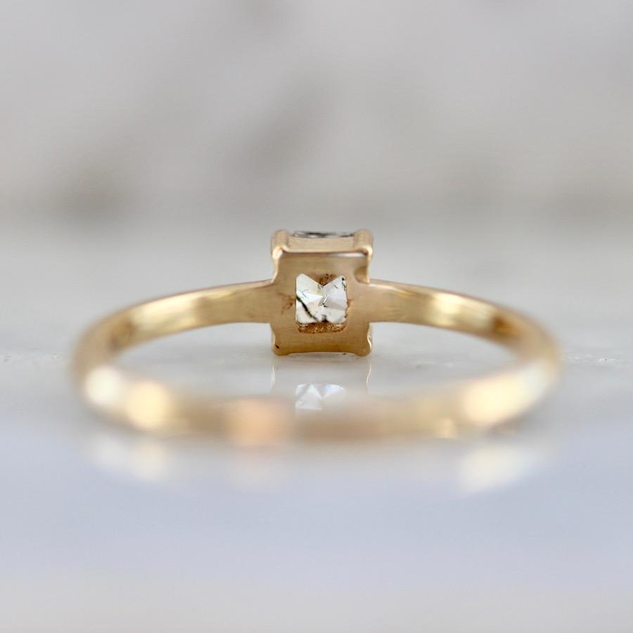 Foe And Dear Ring Axis Radiant Salt and Pepper Diamond Ring