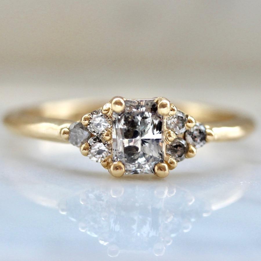 Foe And Dear Ring Starstruck Galaxy Radiant Cut Diamond Ring