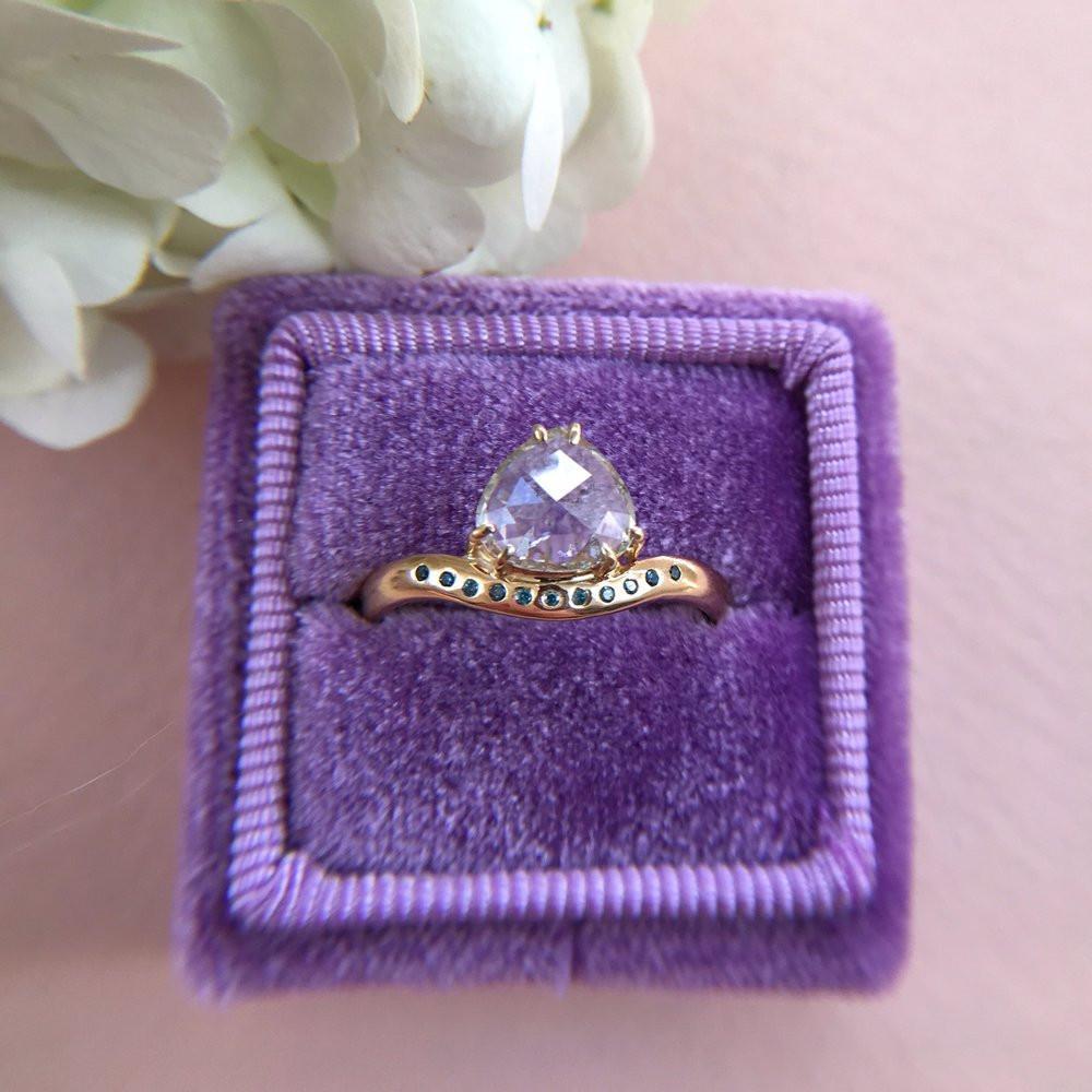 Gardens Of The Sun Gardens Of The Sun Pear Rose Cut Diamond Ring