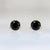 Gem Breakfast Bespoke Earrings .22 Carats Total Round Cut Black Diamond Earrings