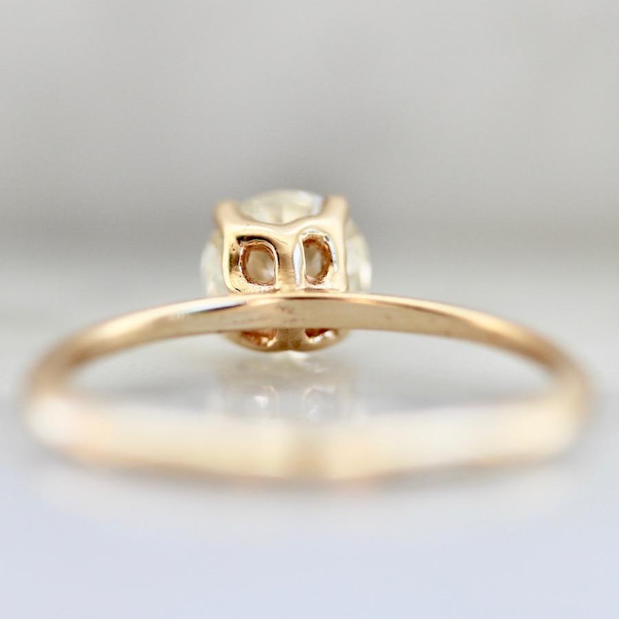 Gem Breakfast Bespoke Ring Bella Old European Cut Diamond Ring in Peach Gold