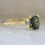 Camilla Green Sapphire and Diamond Ring in Yellow Gold
