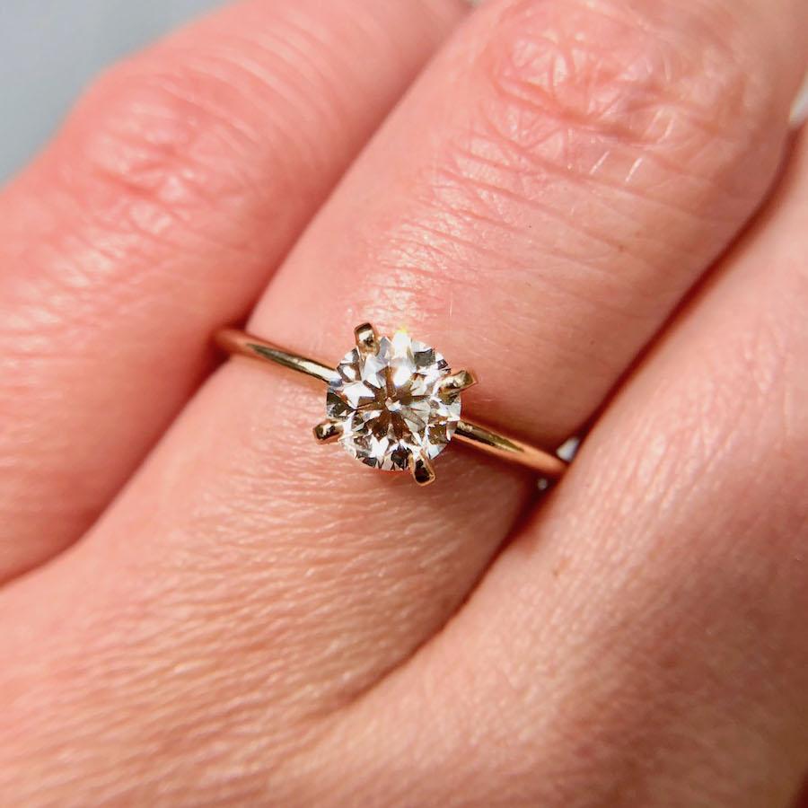 Gem Breakfast Bespoke Ring Champagne Stella Diamond Ring