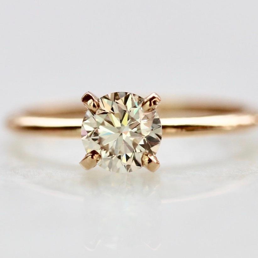 Gem Breakfast Bespoke Ring Champagne Stella Diamond Ring