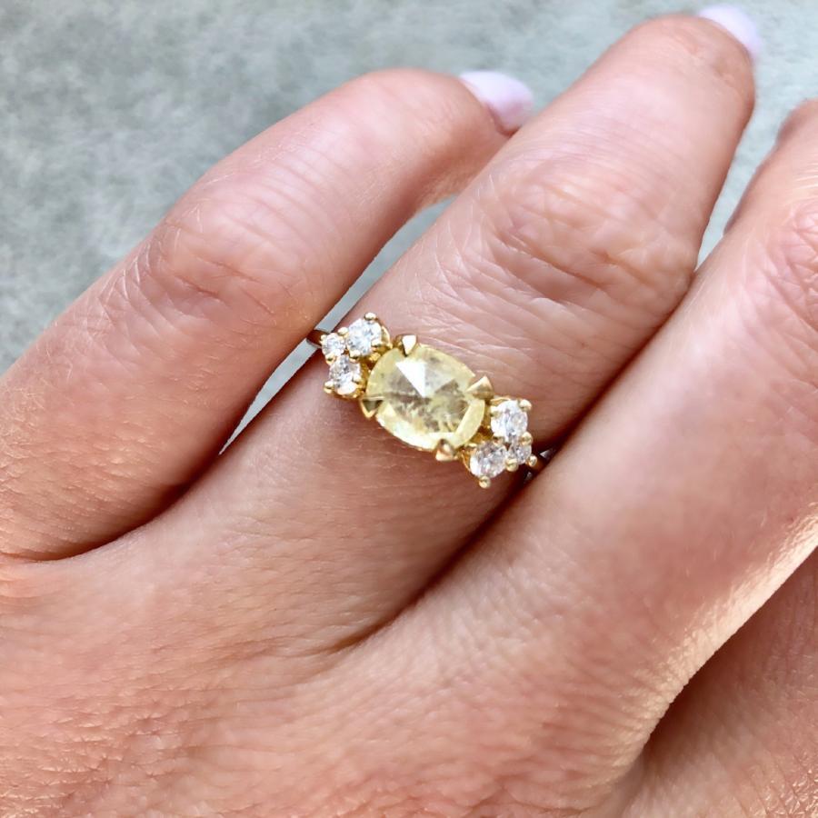 Gem Breakfast Bespoke Ring Coco Cabana Yellow Diamond Ring