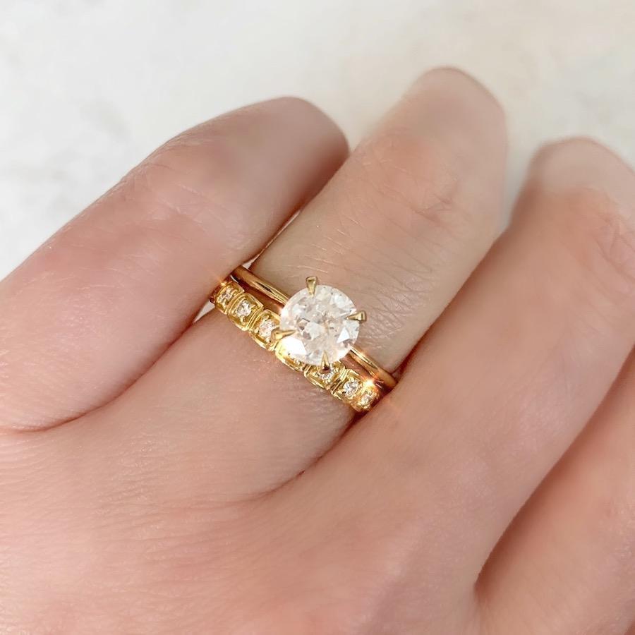 Gem Breakfast Bespoke Ring Current Ring Size 6.5 Ice Stella Diamond Ring In Yellow Gold