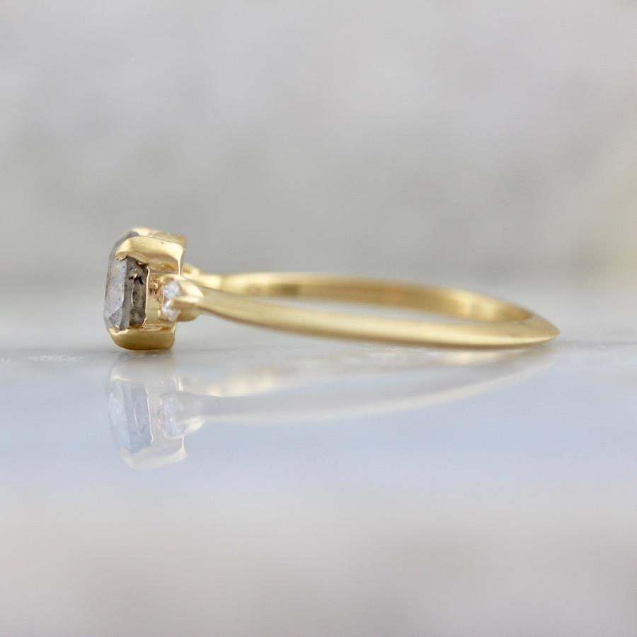 Gem Breakfast Bespoke Ring Fool In Love Galaxy Salt and Pepper Diamond Ring