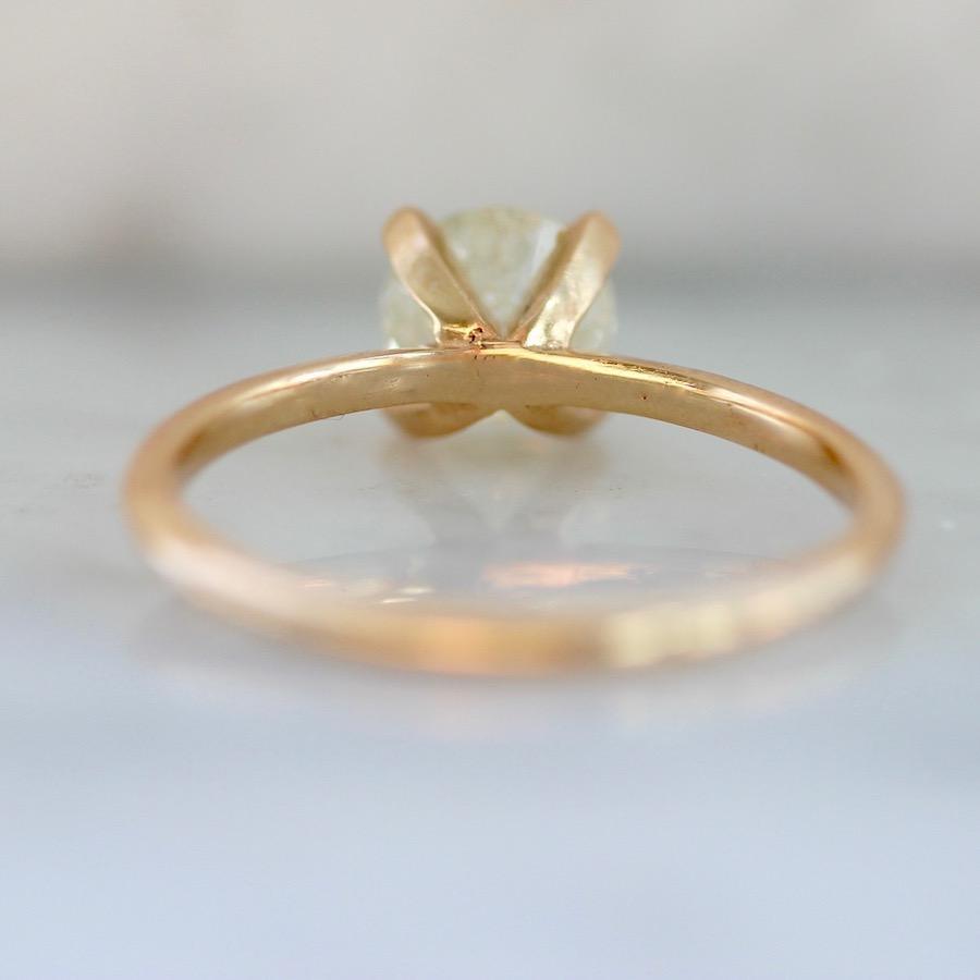 Gem Breakfast Bespoke Ring Stella Ice Diamond In Peach Gold