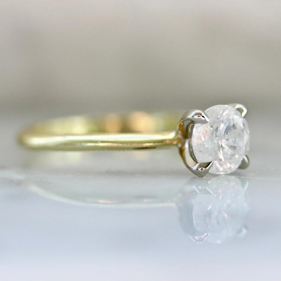 Gem Breakfast Bespoke Ring Stella Ice Diamond in Two Tone Gold