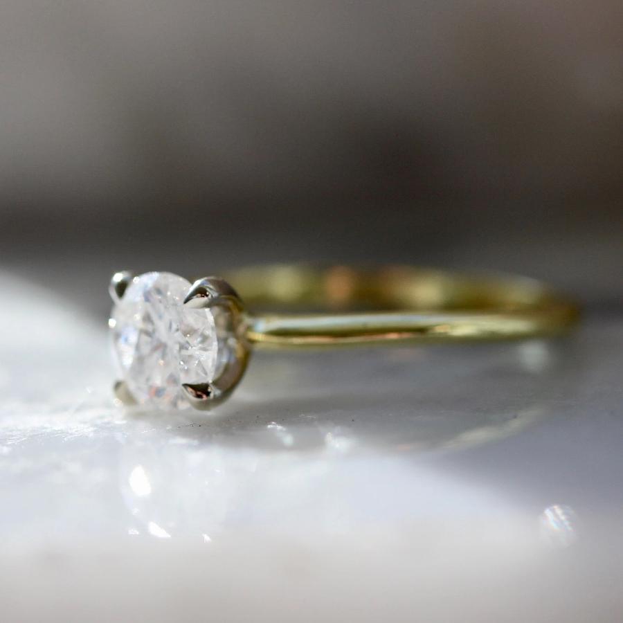 Gem Breakfast Bespoke Ring Stella Ice Diamond in Two Tone Gold